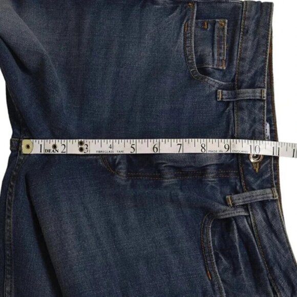 Zara Straight Leg High Waist Jeans Dark Wash Ankle Crop Size 2 - Picture 7 of 8